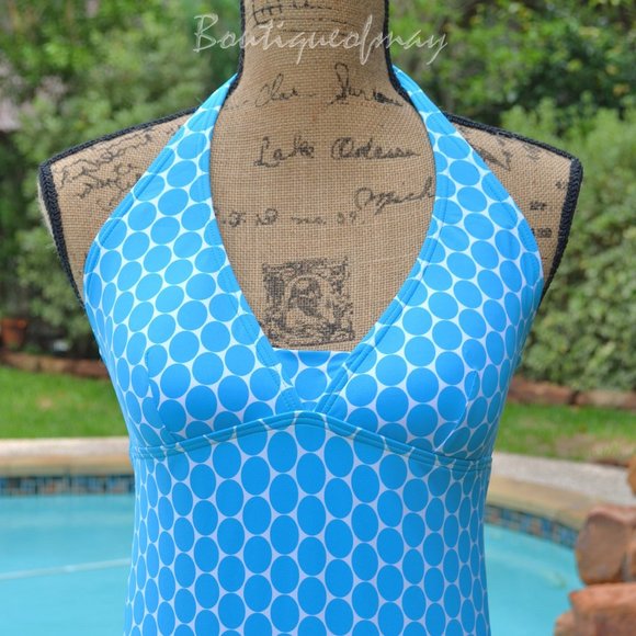 NEW! ECHO DESIGN Low Back 1-Piece Swimsuit - Picture 1 of 13